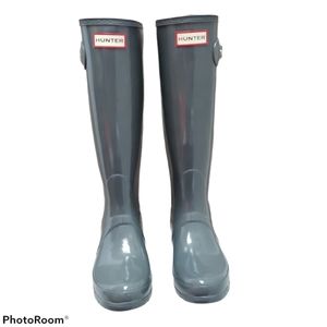 Hunter original tall gloss boots‎ Sz 6